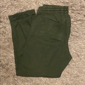 Army Green linen pants